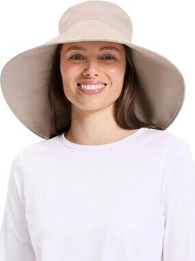 Ultra-Wide Cotton Linen Sun Hat for Women - UPF 50+ UV Protection, Stylish